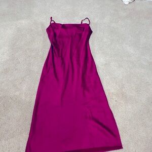 Satin slip dress